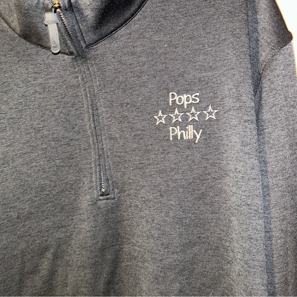 Nike Sweater Men 4XL Blk Long Sleeve Pullover 1/4 Zip embroidered - Picture 6 of 6